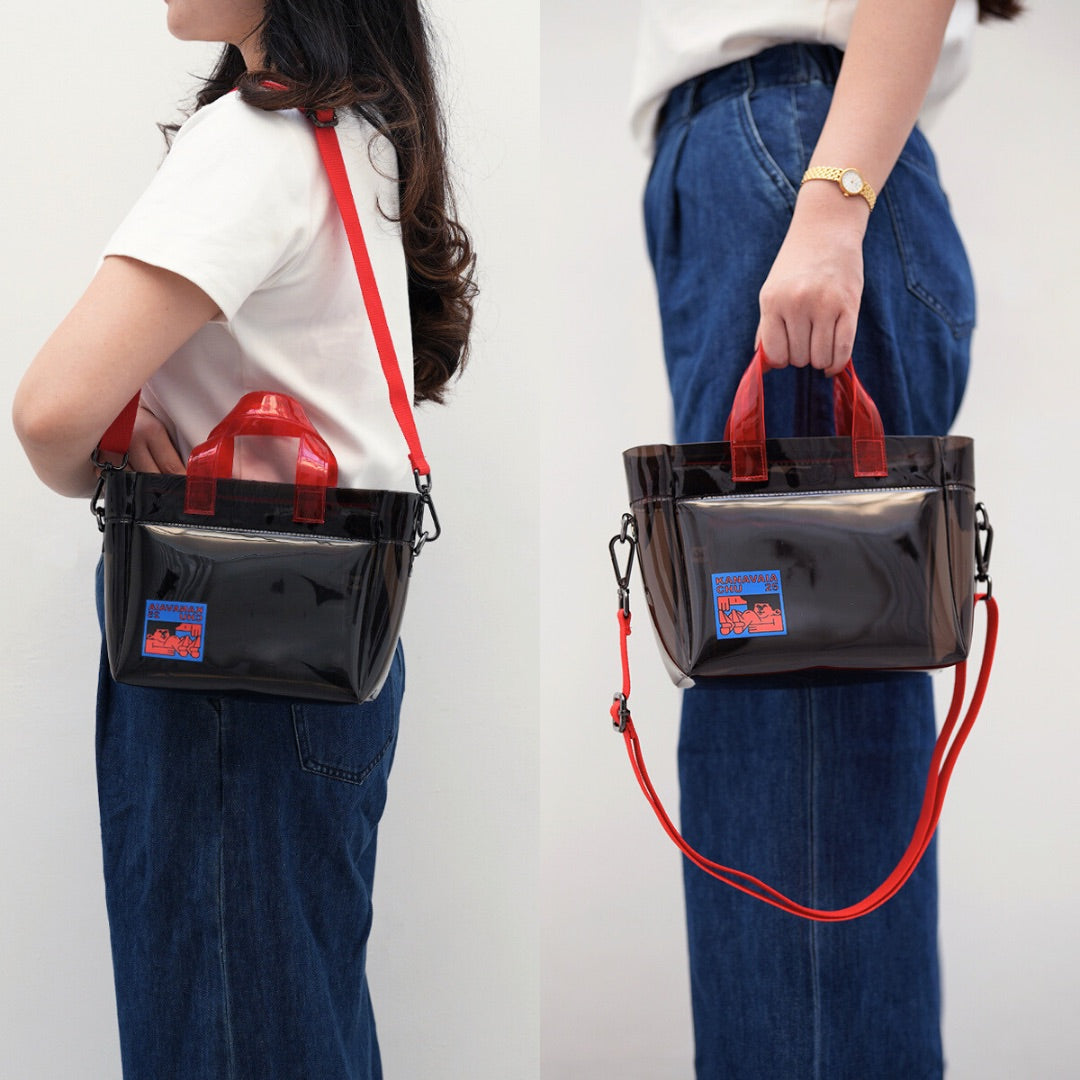 Kanavaia x Chuanslee - Mini PVC Tote Bag Black - Luna Square