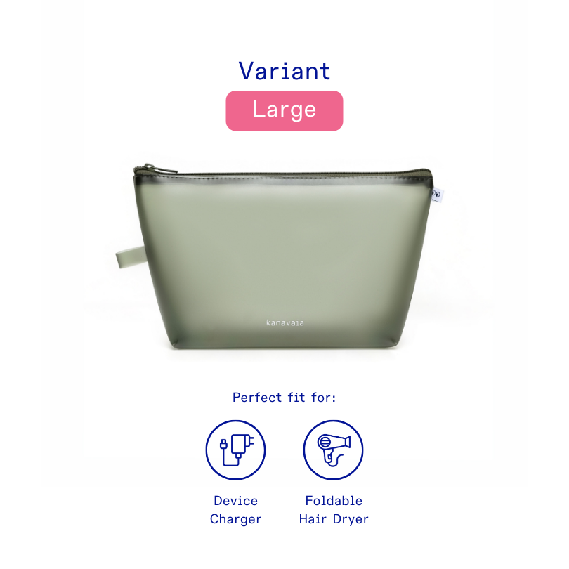 Kanavaia Frosted PVC Zip Pouch