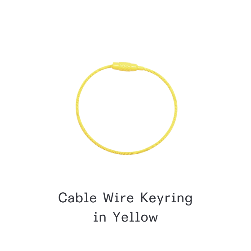 Kanavaia DIY Acrylic Keychain - Stainless Steel Cable Wire Keyring