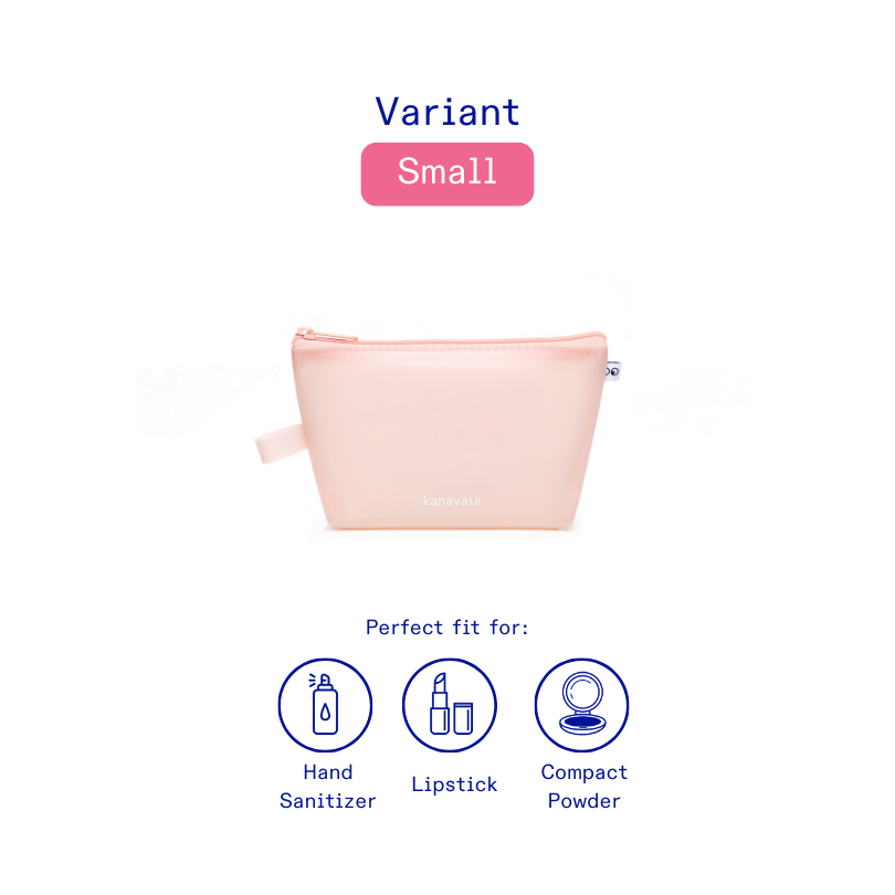 Kanavaia Frosted PVC Zip Pouch