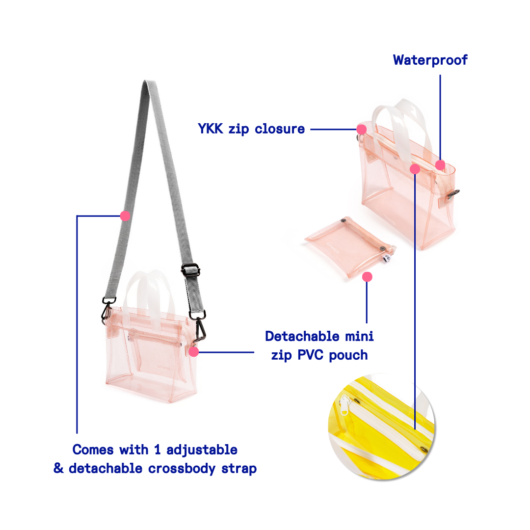 Kanavaia Mini PVC Tote Bag Stellar Peach