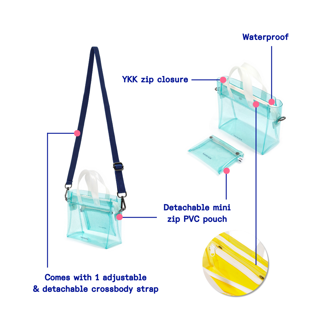 Kanavaia Mini PVC Tote Bag Stellar Mint