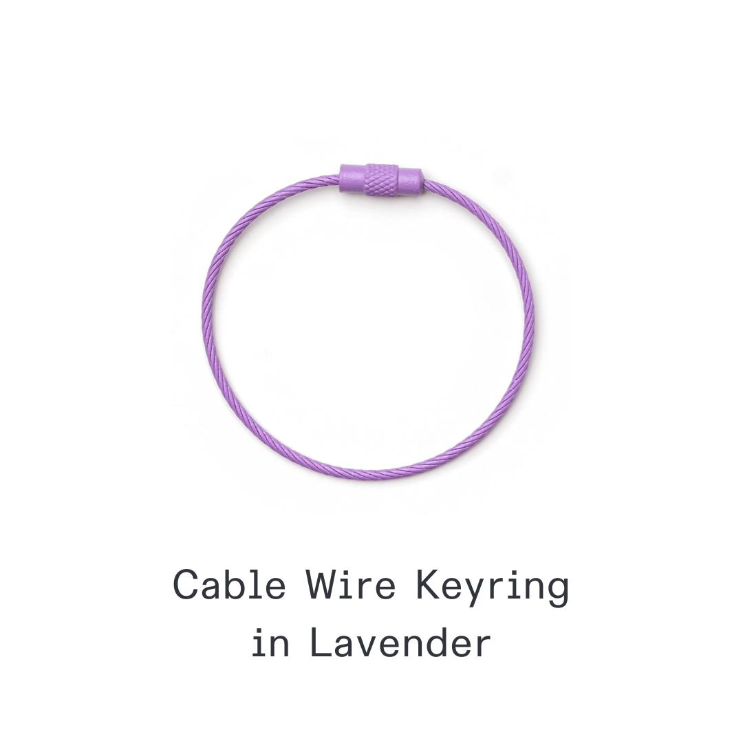 Kanavaia DIY Acrylic Keychain - Stainless Steel Cable Wire Keyring