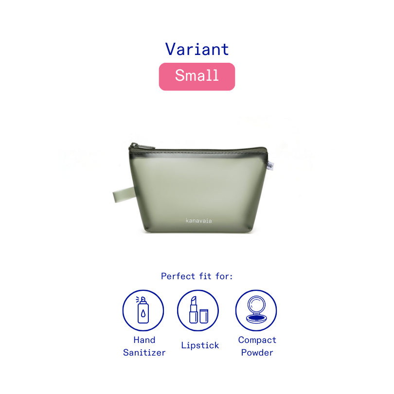 Kanavaia Frosted PVC Zip Pouch