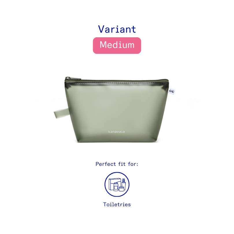 Kanavaia Frosted PVC Zip Pouch