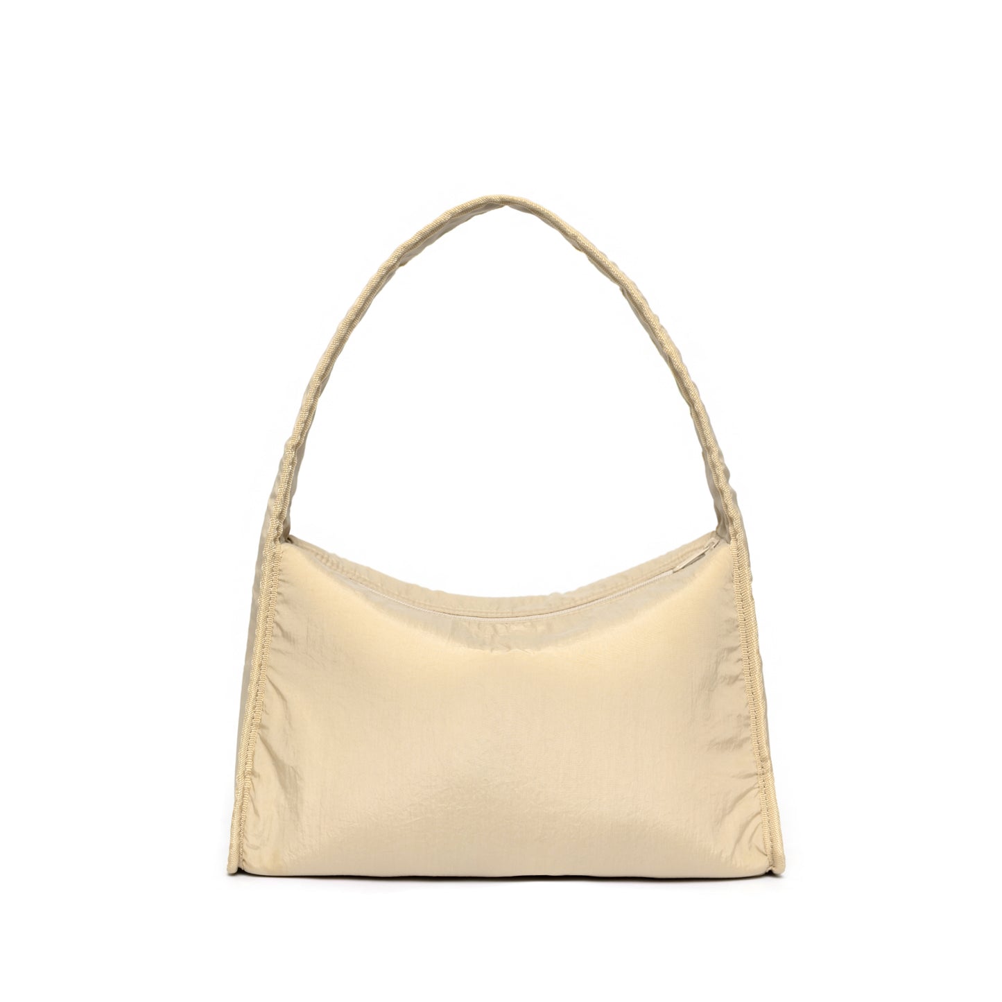 Kanavaia Crinkle Slouchy Shoulder Bag Almond