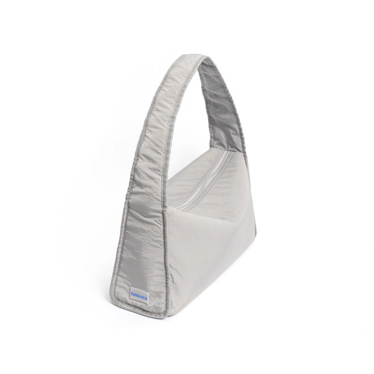 Kanavaia Crinkle Slouchy Shoulder Bag Ash Grey