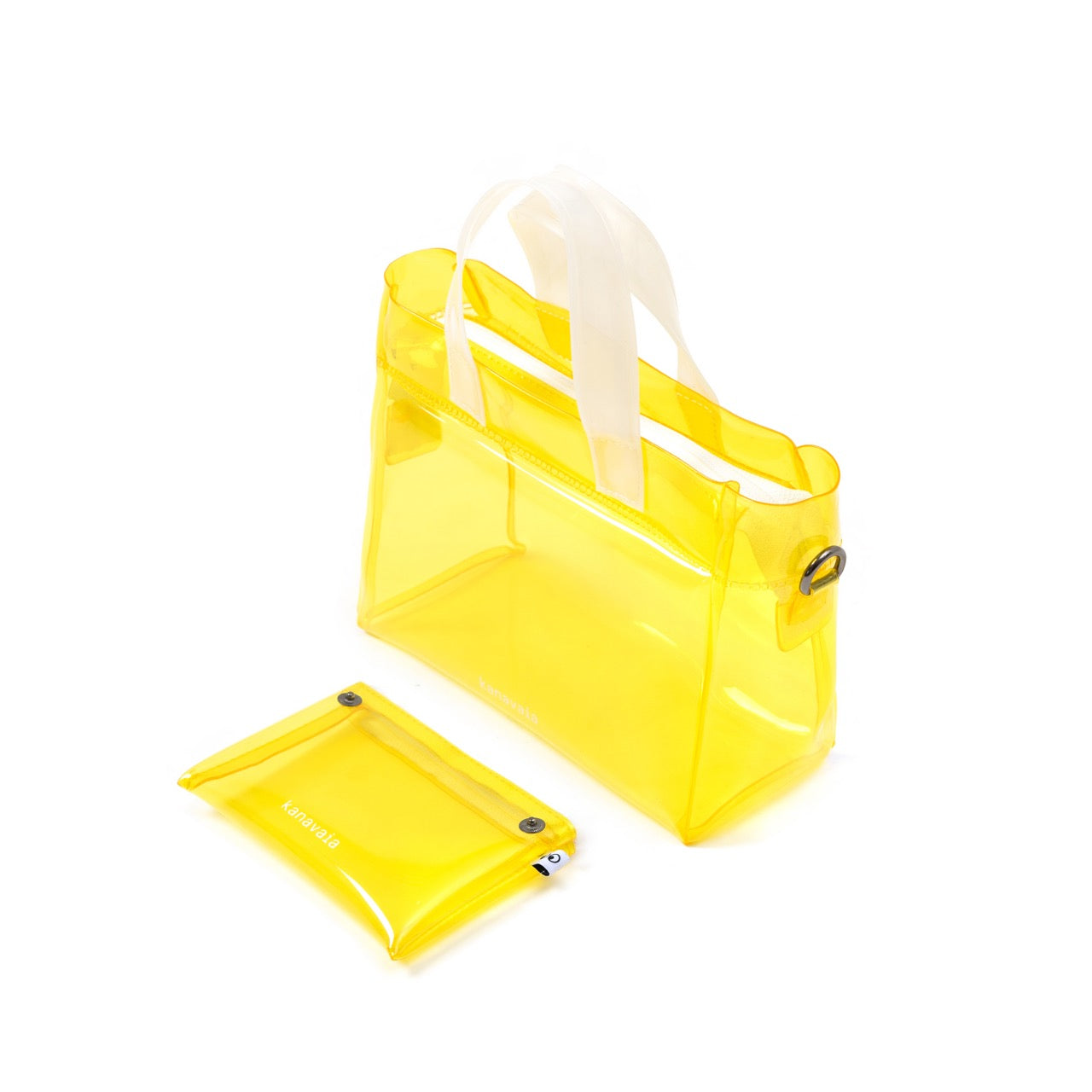 Kanavaia Mini PVC Tote Bag Yellow / White