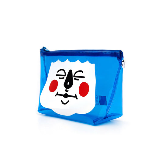 Kanavaia x Chuanslee - PVC Pouch Blue - Luna Face