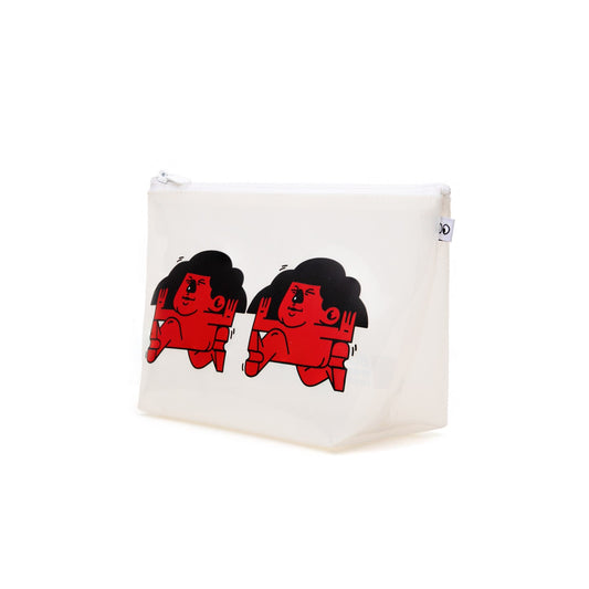 Kanavaia x Chuanslee - PVC Pouch White - The Twins