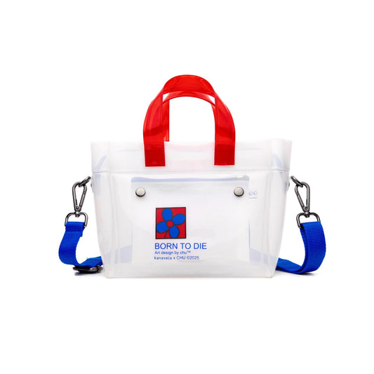 Kanavaia x Chuanslee - Mini PVC Tote Bag White - Luna Blue