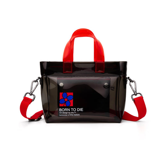 Kanavaia x Chuanslee - Mini PVC Tote Bag Black - Luna Square