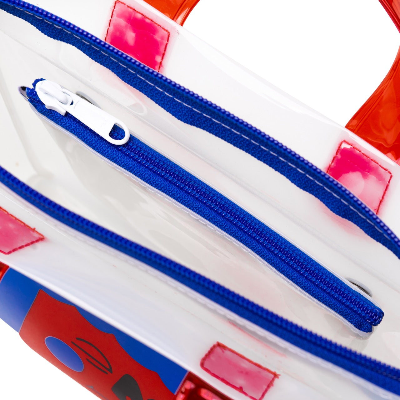 Kanavaia x Chuanslee - Mini PVC Tote Bag White - Luna Blue