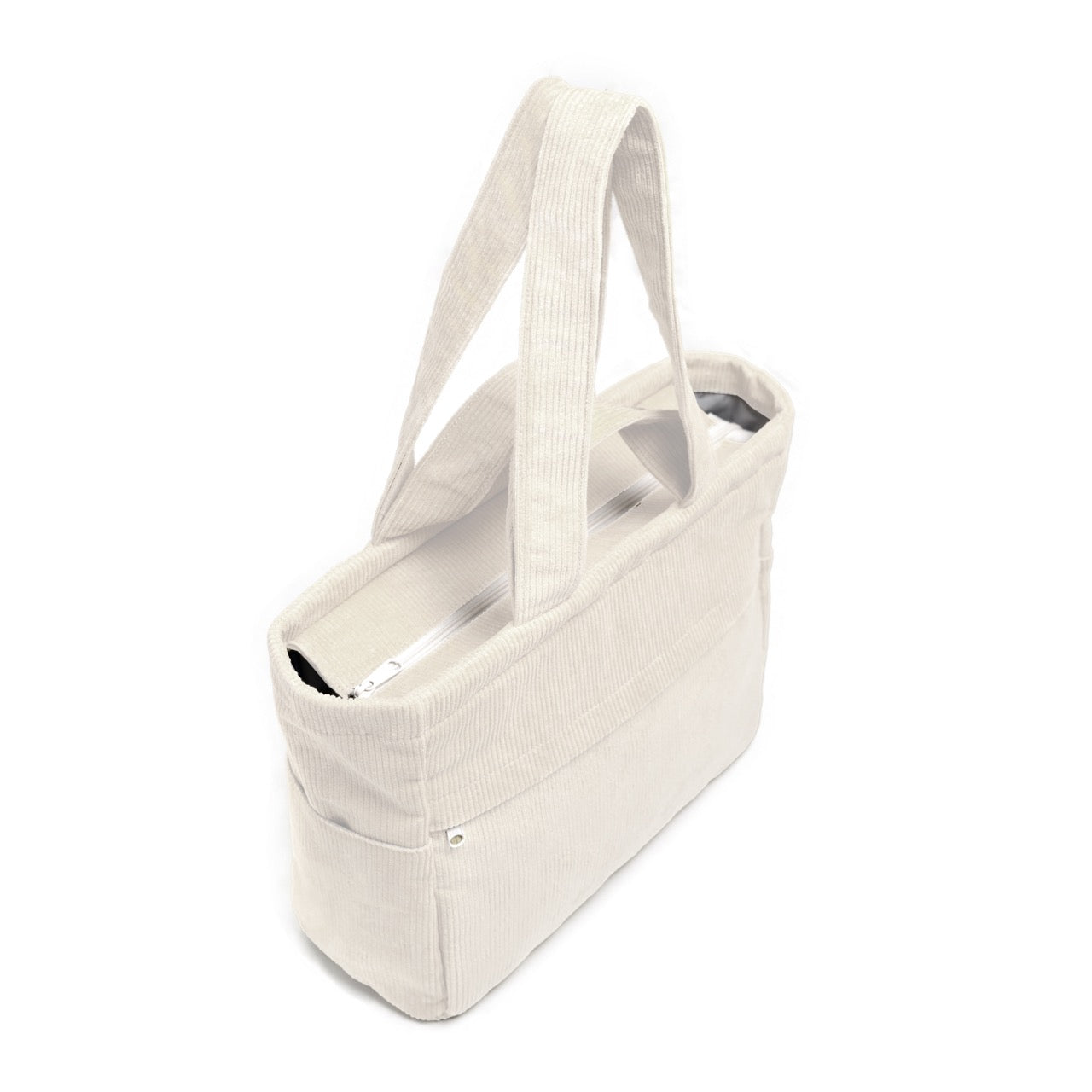 Kanavaia Double-Handle Corduroy Tote Bag Oat