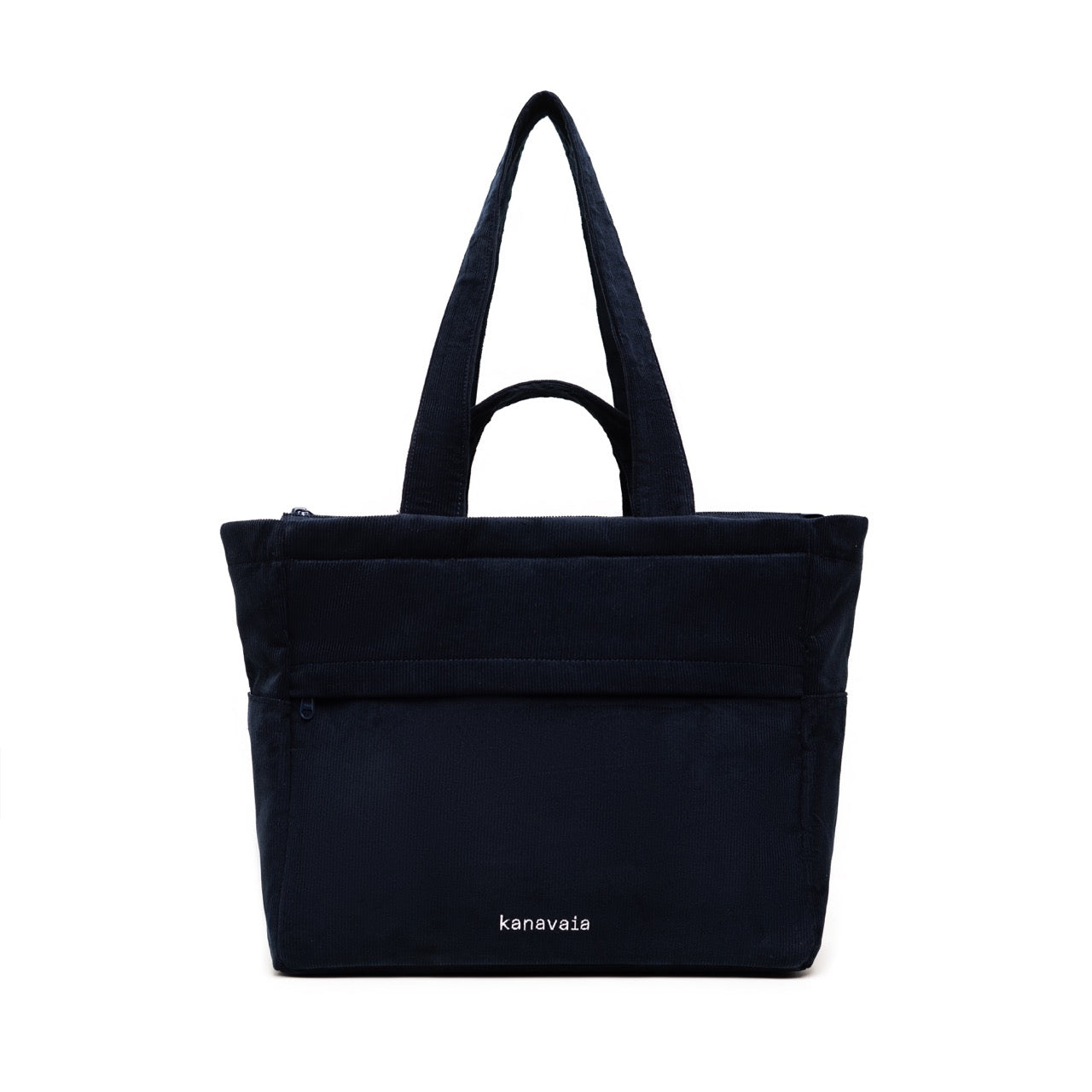 Double-Handle Corduroy Tote Bag