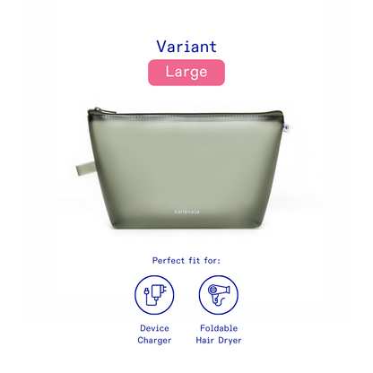Kanavaia Frosted PVC Zip Pouch