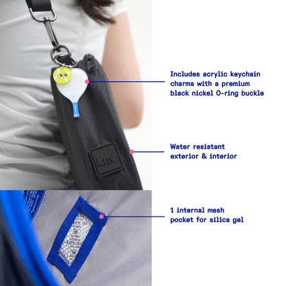 Kanavaia Padel Racket Sleeve Bag in Black