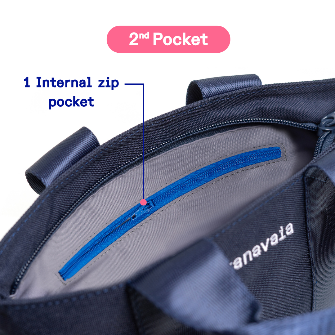 Kanavaia Mini Tote Bag All Navy Blue