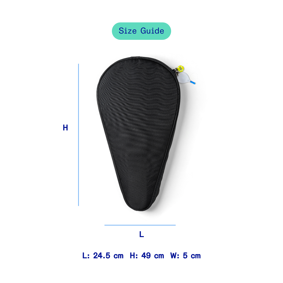 Kanavaia Padel Racket Sleeve Bag in Black