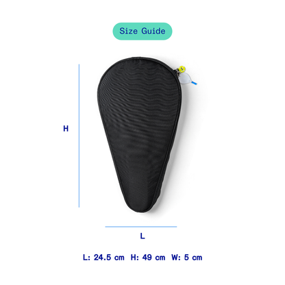 Kanavaia Padel Racket Sleeve Bag in Black