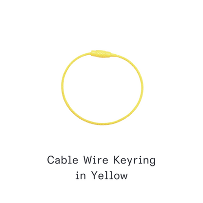 Kanavaia DIY Acrylic Keychain - Stainless Steel Cable Wire Keyring