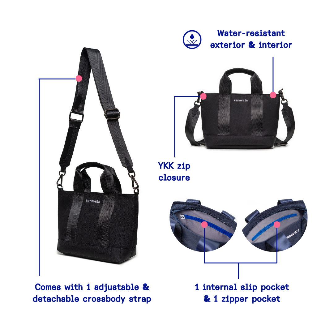 Kanavaia Mini Tote Bag All Black