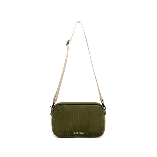 Kanavaia Corduroy Crossbody Bag Army Green