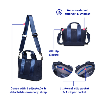 Kanavaia Mini Tote Bag All Navy Blue