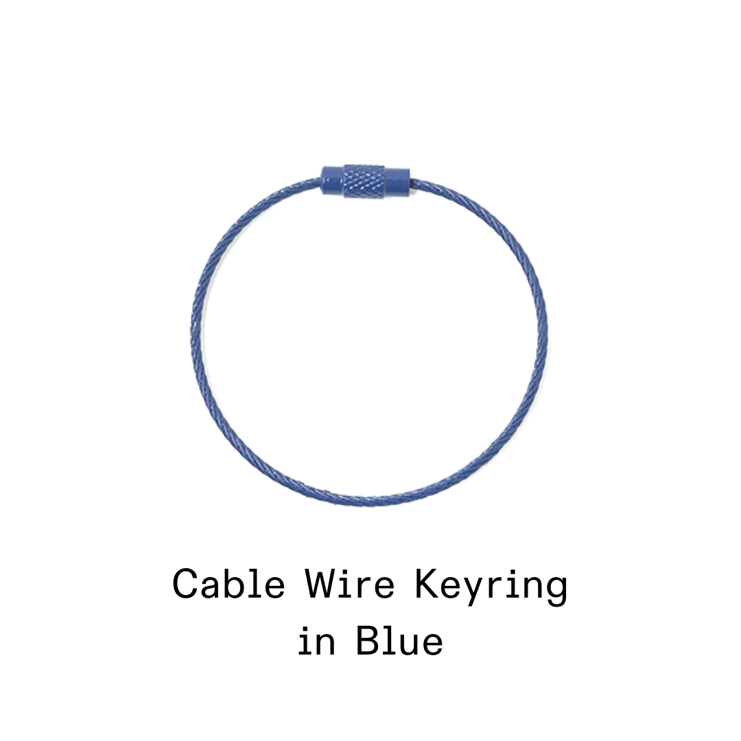 Kanavaia DIY Acrylic Keychain - Stainless Steel Cable Wire Keyring