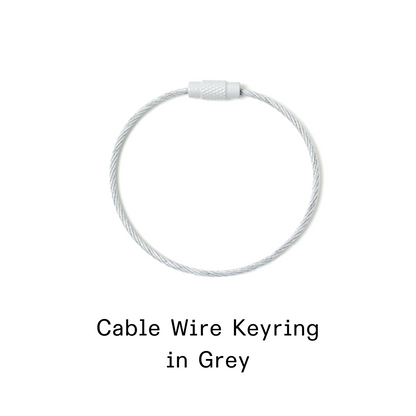 Kanavaia DIY Acrylic Keychain - Stainless Steel Cable Wire Keyring