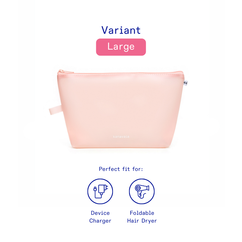 Kanavaia Frosted PVC Zip Pouch