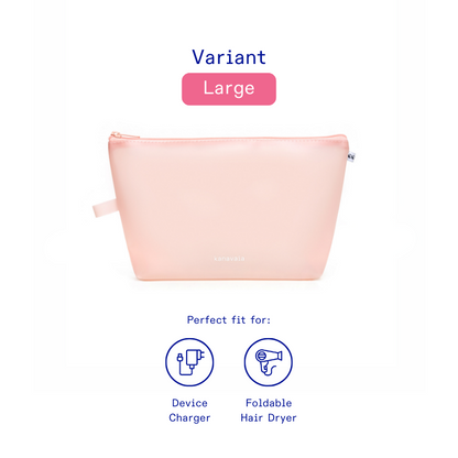 Kanavaia Frosted PVC Zip Pouch