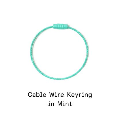 Kanavaia DIY Acrylic Keychain - Stainless Steel Cable Wire Keyring