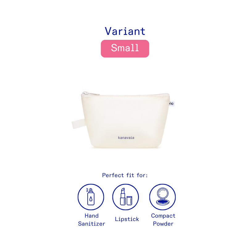 Kanavaia Frosted PVC Zip Pouch