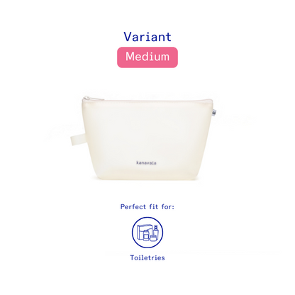 Kanavaia Frosted PVC Zip Pouch