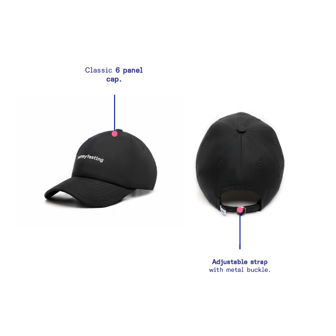 Kanavaia Drill Cap Black (Moneyfesting)