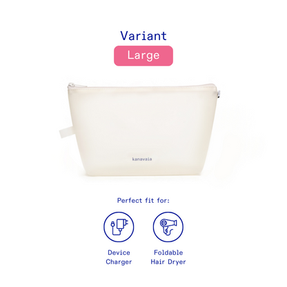 Kanavaia Frosted PVC Zip Pouch