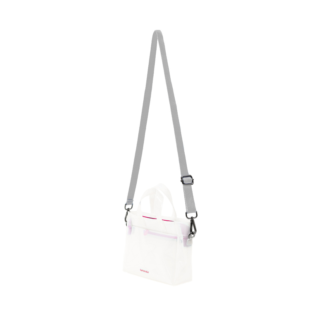 Kanavaia Mini PVC Tote Bag White / Magenta