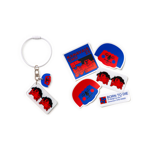 Kanavaia x Chuanslee - Acrylic Keychain & Sticker Bundle Pack - The Twins