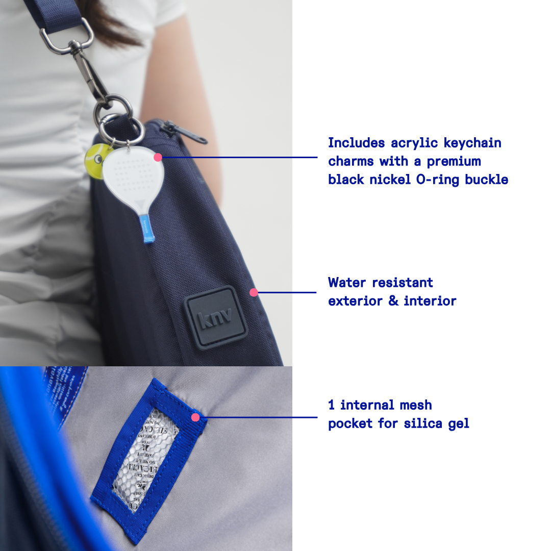 Kanavaia Padel Racket Sleeve Bag in Navy Blue