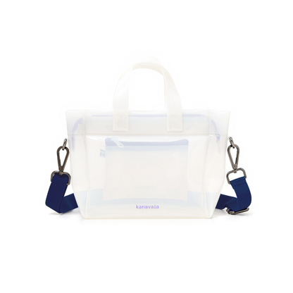 Kanavaia Mini PVC Tote Bag White / Lavender