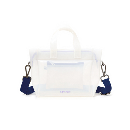 Kanavaia Mini PVC Tote Bag White / Lavender
