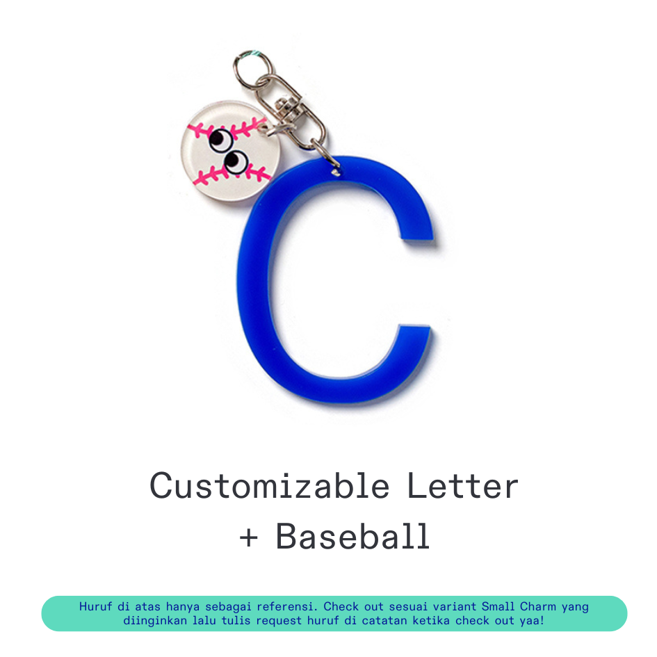 [Pre-Order] Kanavaia DIY Acrylic Keychain - Letters and Small Charms (Keyring Excluded)