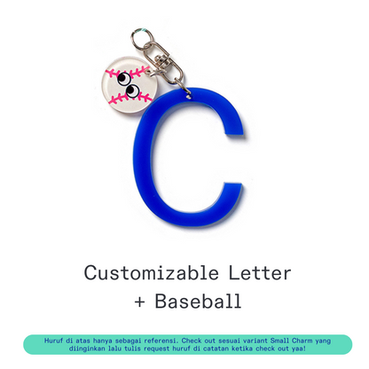 [Pre-Order] Kanavaia DIY Acrylic Keychain - Letters and Small Charms (Keyring Excluded)