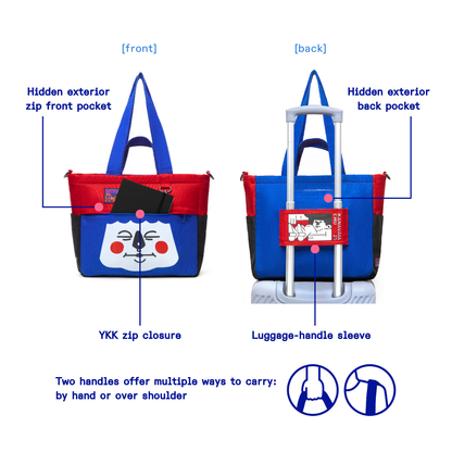 Kanavaia x Chuanslee - Multi-way Canvas Tote Bag