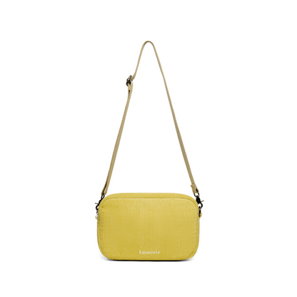 Kanavaia Corduroy Crossbody Bag Lime Yellow