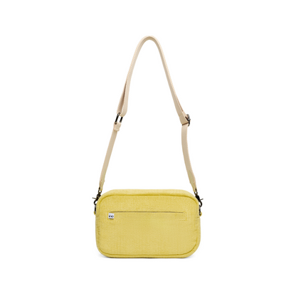 Kanavaia Corduroy Crossbody Bag Lime Yellow