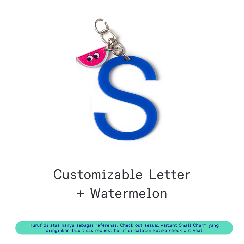 [Pre-Order] Kanavaia DIY Acrylic Keychain - Letters and Small Charms (Keyring Excluded)