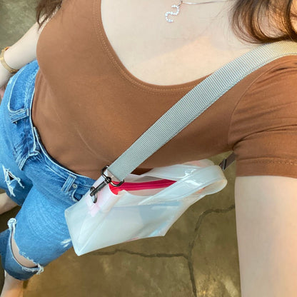 Kanavaia Mini PVC Tote Bag White / Magenta