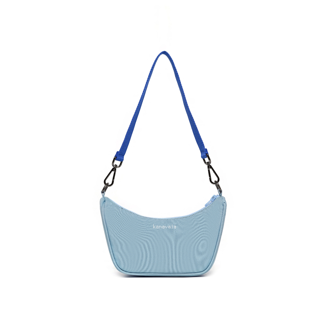 Kanavaia Mini Structured Baguette Shoulder Bag Baby Blue